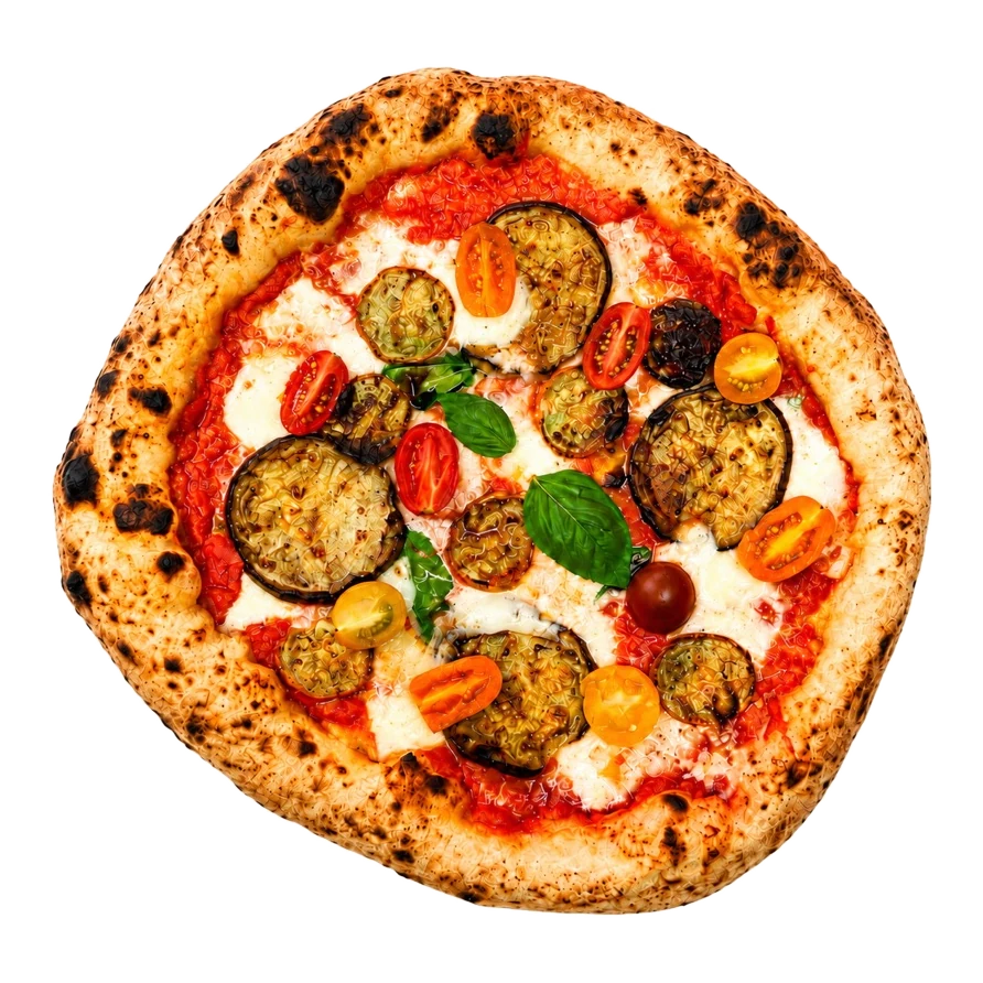 Pizza Vegetariana mit grilliertem Gemüse
